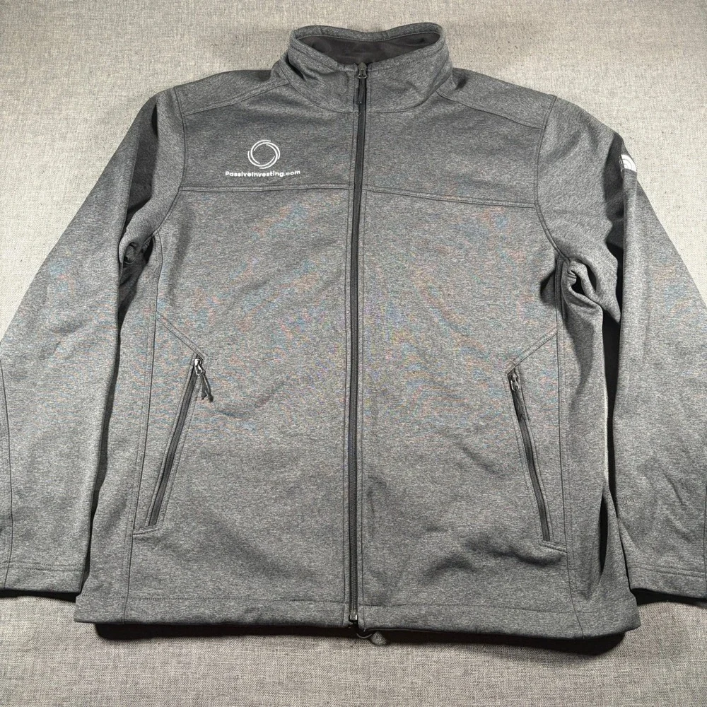 The North Face WindWall Jacket Mens XL Grey Full Zip Softshell NF0A3L3X